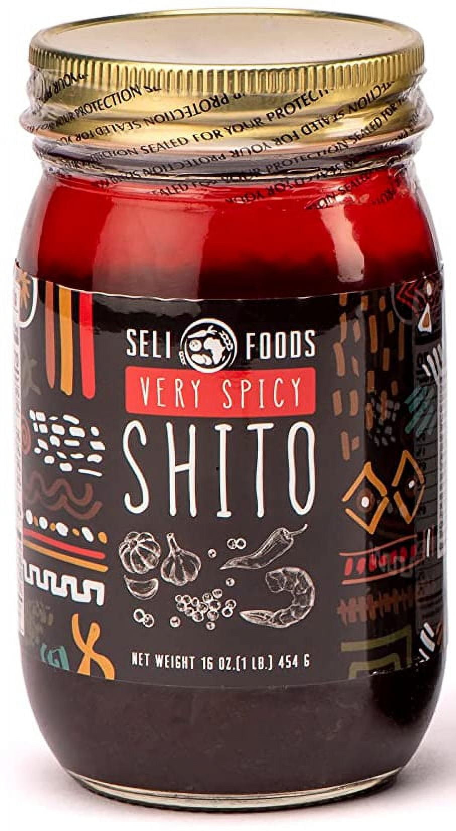 Shito Sauce Very Spicy | Seafood condiment | Chili sauce 16 oz jar by Seli Foods