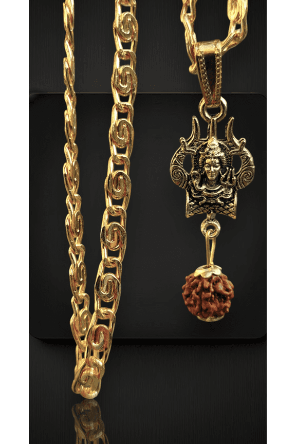 Shiv Trishul Pendant Indian Spiritual Pendant Necklace For Spiritual Growth & Energy