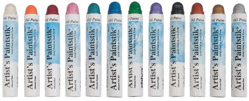 Shiva Oilstik Oil Paint - Set of 12, Iridescent, 37 ml