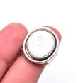 thumbnail image 1 of Shiva Eye Shell-Turkey Designer Handmade Oxidised 925 Sterling Silver Ring s.7, White Shiva Eye Shell Ring R_9447_218_55, 1 of 2