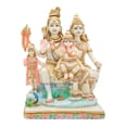 thumbnail image 1 of Shiva Parvati Ganesh Idol Shiv Parivar Murti Statue Sculpture Hindu Lord Shiva Idols Family Sitting On Nandi Showpiece Figurine For Home Office Temple Mandir Decoration Size- 9 Inches, 1 of 4