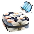 thumbnail image 1 of Shivering Period Purse Sanitary Bags Small Cosmetics Pouch Small Pouch with Zipper 4.7x6.6x6.6 in Gray Velvet Oxford Cloth Sponge Menstrual Pad Storage Bag, 1 of 6