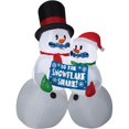 thumbnail image 1 of Shivering Snowman Couple Animated Airblown Christmas Decoration, 1 of 1