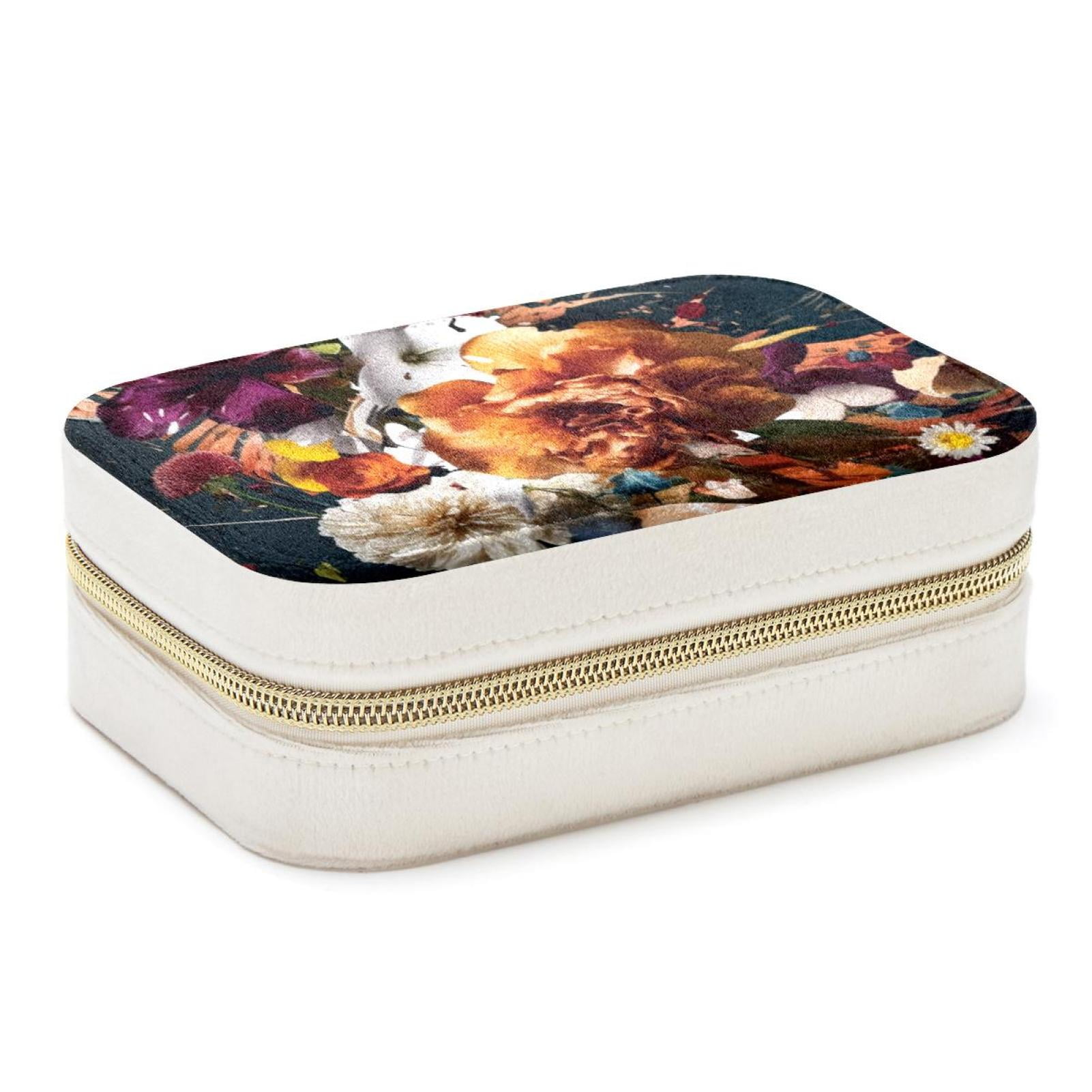 Shivering Velvet Portable Jewelry Box with Removable Compartment ...