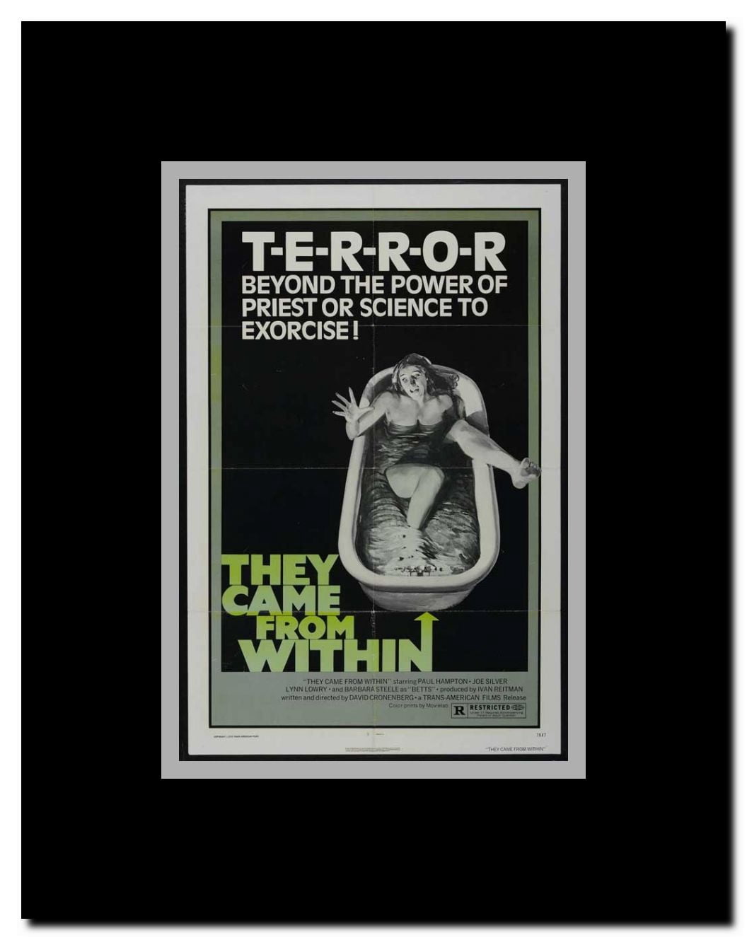 Shivers Framed Movie Poster