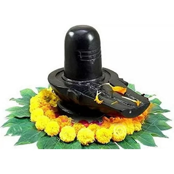 Shivling for Home Pooja Temple Black Marble Lord Shiva Lingam Shivratri Puja