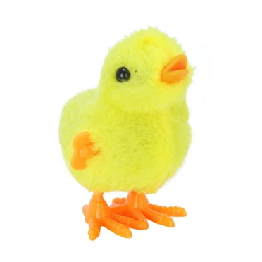 Springy Chattering Kids Clockwork Wind Up Hopping Toy Chick Christmas Stocking Filler Animal Toys