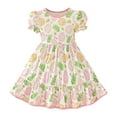 thumbnail image 1 of Shixinnn Toddler Girls Short Sleeve Prints Dress Dance Party Dresses Clothes Frock Baby, 1 of 7