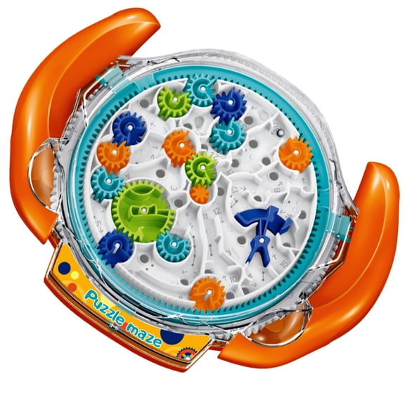 Shiyi Art Marble Maze Labyrinth Game, Brain Teaser Puzzle Toy for Ages 8-10, Kids Teens Adults Travel Game, Orange