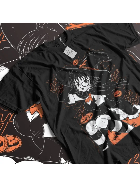 Shizuku Hallowen Murasaki T-shirt Gon Killua Hunter Kawaii Anime T-shirt - Black