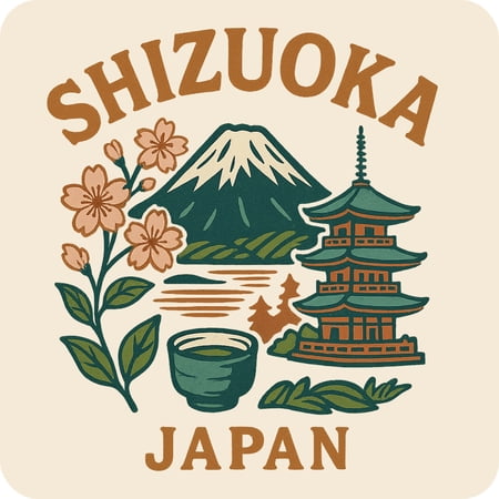 Shizuoka Japan Keepsakes Souvenir Vinyl Sticker – Destination Travel Keepsake Collectible (3-Inches Wide)