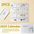 Shkhoas 2pcs Plantable Seed Calendar 2025 Seed Calendar 2025 January to