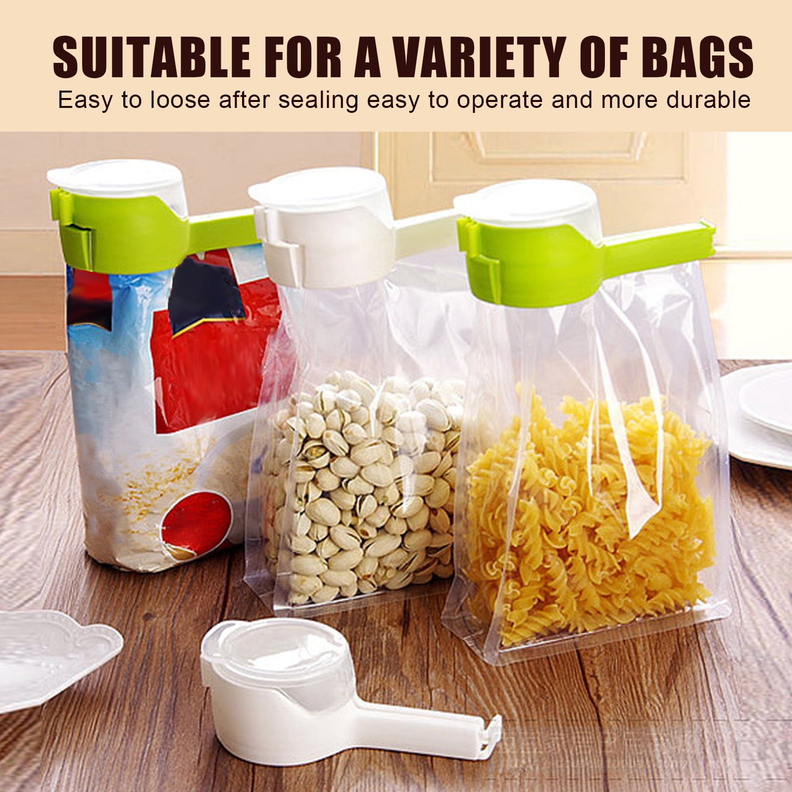 Shkhoas Food bag sealing clip large discharge nozzle Snack sealing clip