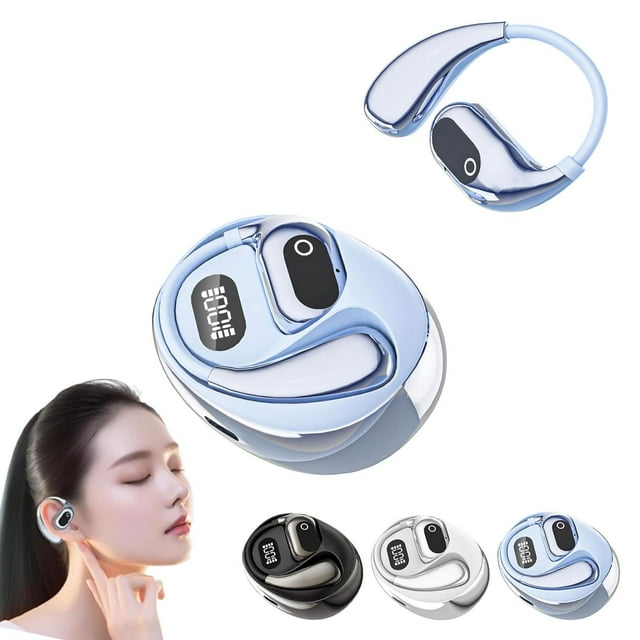 Shkhoas Translation Earbuds Language Translator Device Open Ear Translator Headphones 98% High Accruacy Instant Translation in 1 Sec Support 75 Languages and Accents,Blue
