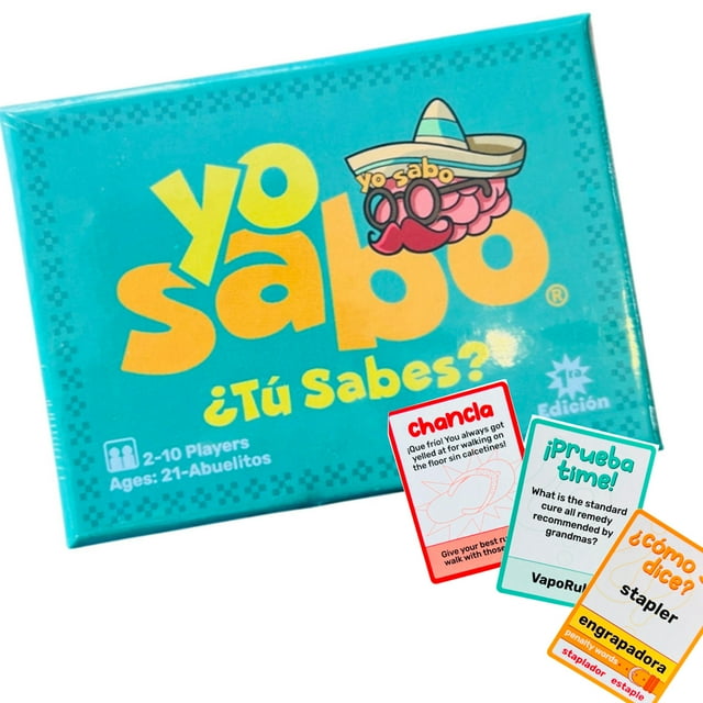 Shkhoas Yo-sabo Family Friendly Bilingual Card Game For Game Nights ...
