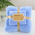 thumbnail image 1 of Shldybc 2PC Cotton Towels and Washcloths Sets, 2 In 1 Bath Towel And Face Towel Thickened Soft-Bath Towels Set Bathroom Towels on Clearance, 1 of 3