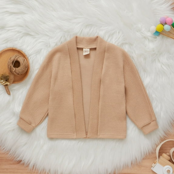 FAMTKT Toddler Girl&Boy Baby Infant Kids Autumn and Winter Sweater Candy Color Cardigan Solid Color Small Cardigan Children's Sweater, Cardigan Sweaters