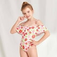 thumbnail image 1 of Shldybc Baby Girls Swimwear Children's Swimsuit Off The Shoulder Sleeveless Surfing One-Piece Swimsuit Bathing Suit Swimming Suit, Summer Savings Clearance, 1 of 9