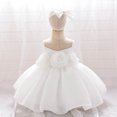 thumbnail image 1 of Shldybc Baby Girls Tulle Dress Summer Sleeveless Backless Princess Birthday Pageant Wedding Party Dresses Flower Sundress Long Dresses Bow Hair Band Set, 1 of 9