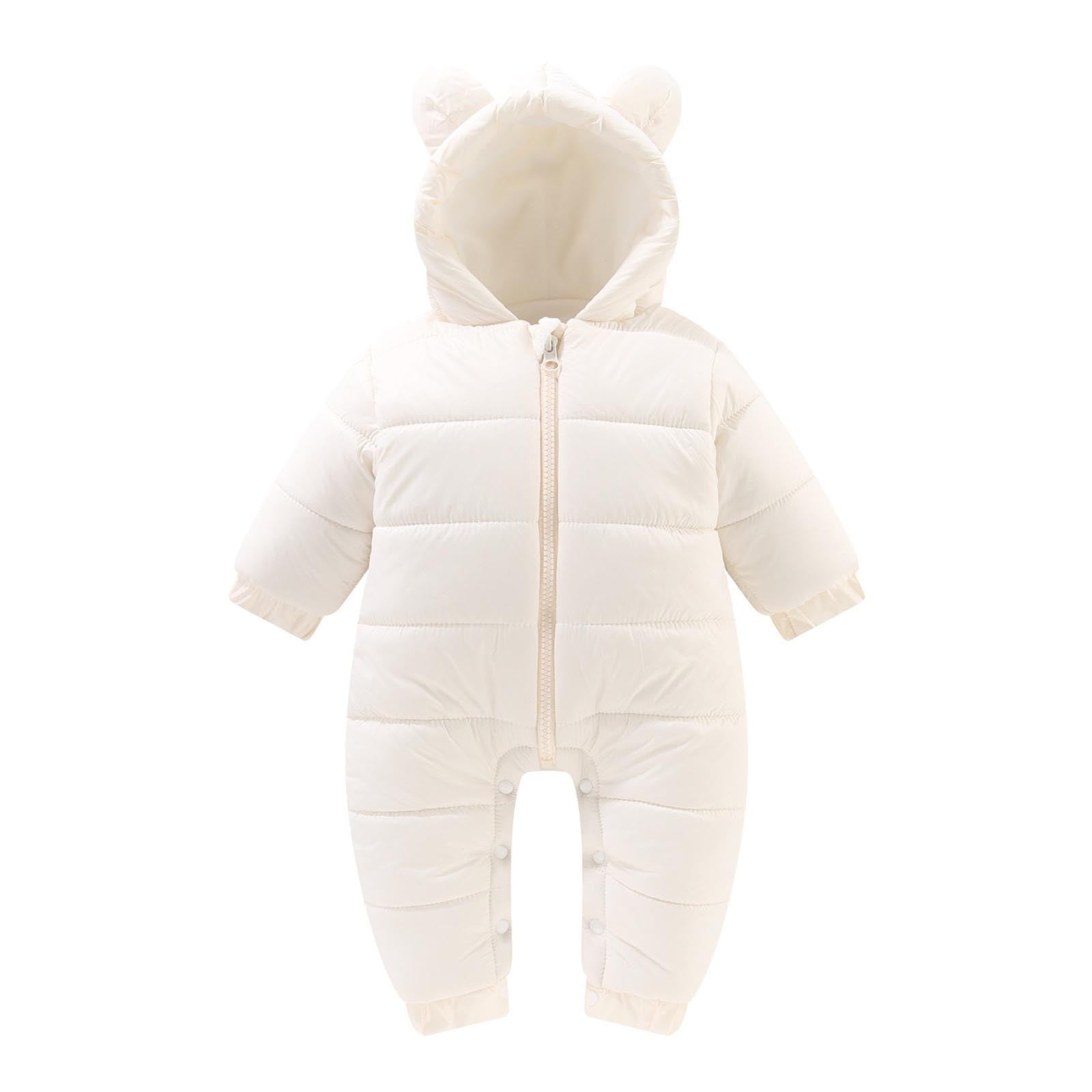 Baby Suit Baby Girls Boys Jumpsuit Cute Bear Ear Hooded Jumpsuit