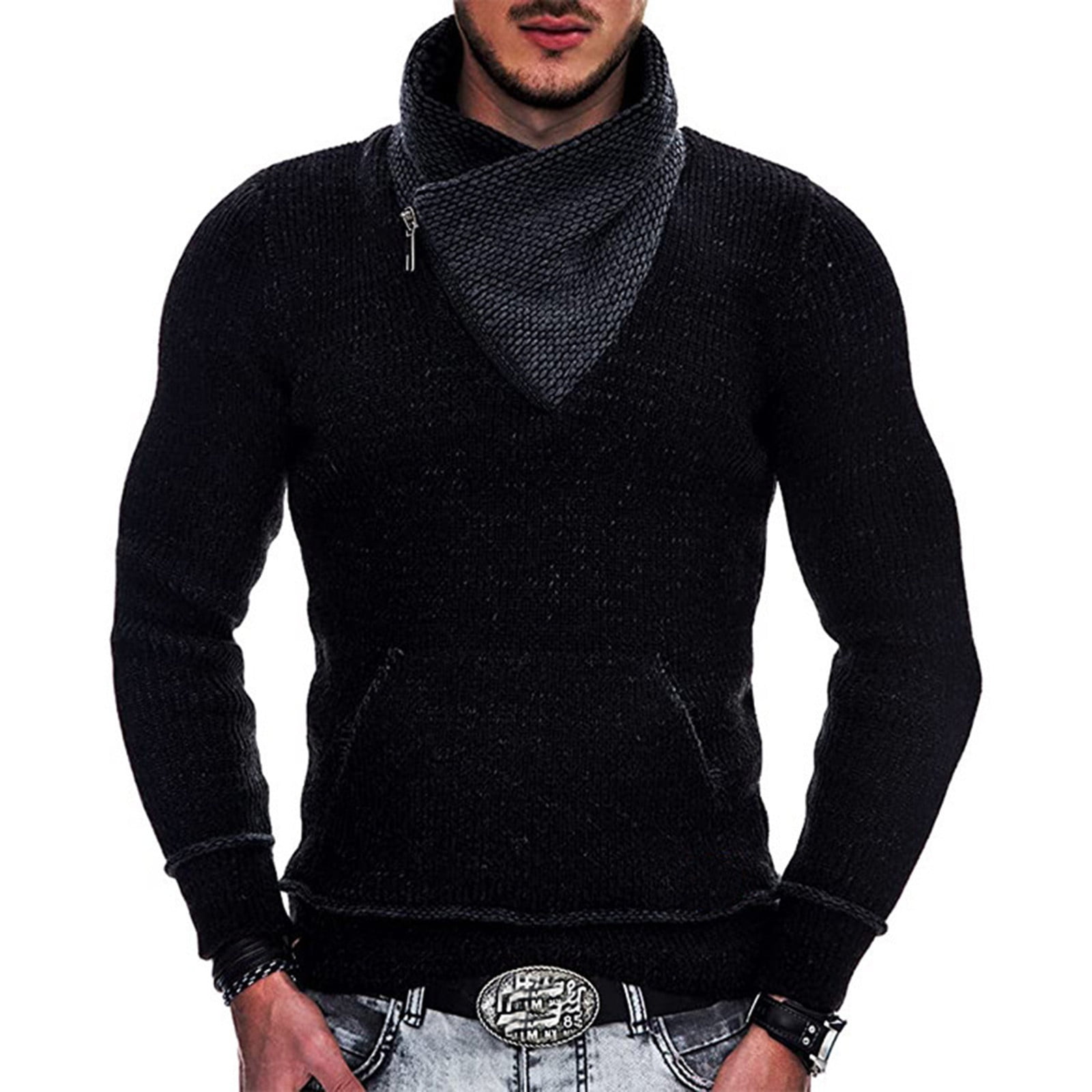 Men's Turtleneck Thermal Shirt - Slim Fit Lightweight Pullover Top For Casual Layering - View #11