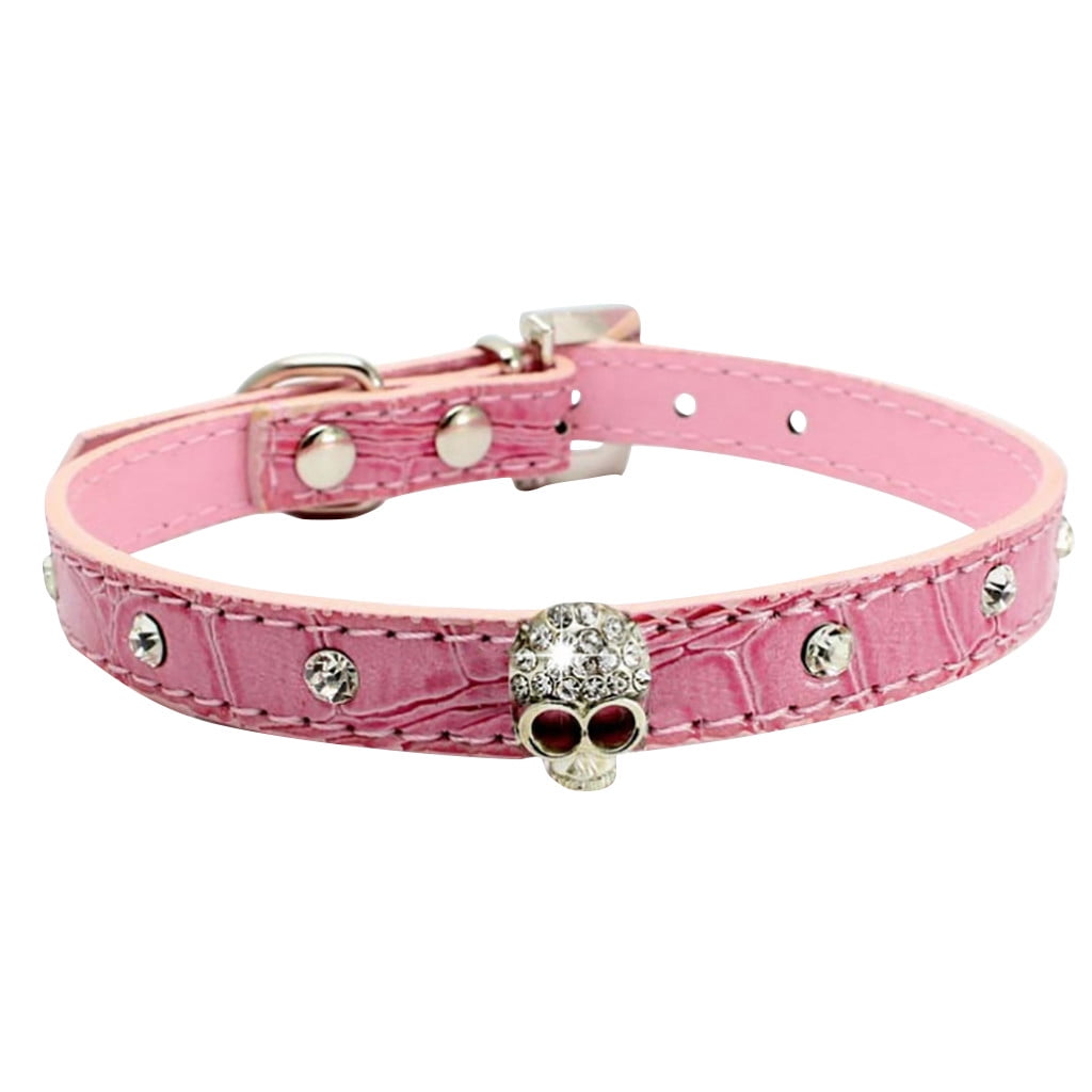 Cat Collar - White with Crystals