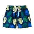 thumbnail image 1 of FAMTKT Boys Swim Trunks Toddler Beach Shorts Boardshorts Pockets Comfortable Kids Shorts( 4-5 Years, Dark Blue ), 1 of 7