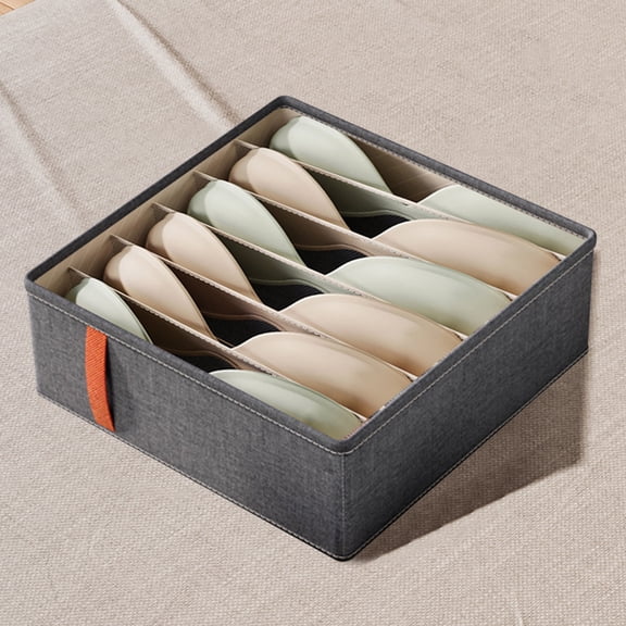 FAMTKT Bra Sock Drawer Organizers for Women, Clothes Storage Bedroom Closet Dresser Nursery Clothing Storage Organizers Box for Lingerie, Panties, Socks, Briefs, Ties, O