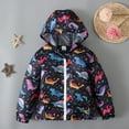 thumbnail image 1 of Shldybc Children Spring and Autumn Models Long Sleeved Printed Hooded Zipper Jacket Windbreaker Children Clothing, Baby Coat on Clearance( 4-5 Years, Multicolor ), 1 of 9