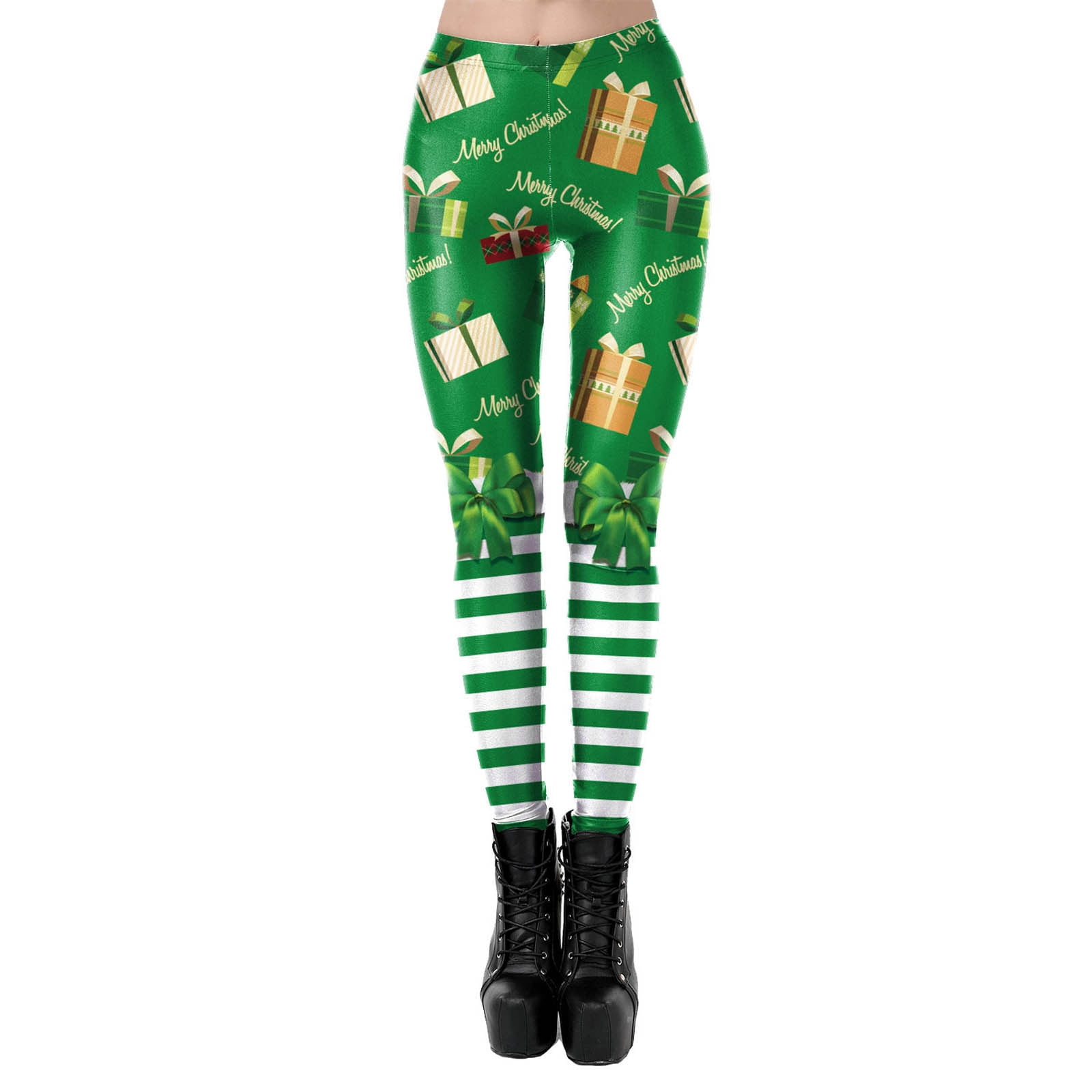 Shldybc Christmas Christmas Leggings for Women Satan Cluas Ugly