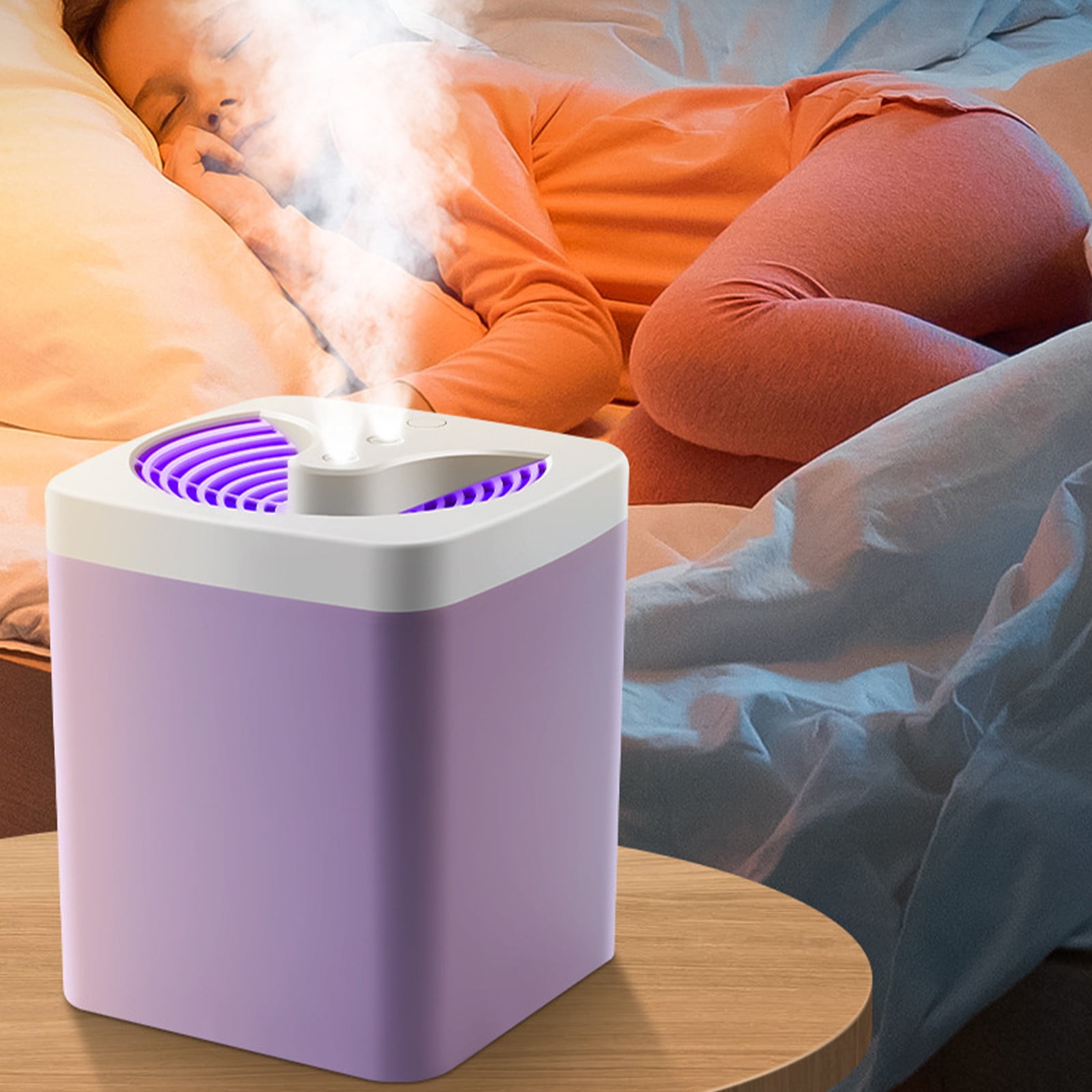 Shldybc Cool Mist HumidifierPortable Mini Humidifier with Led Lights