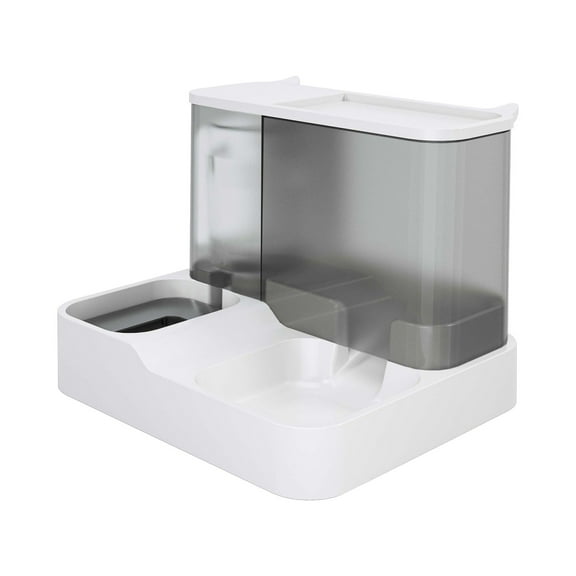 Shldybc Dog Cat Feeder and Water Dispenser, Food Feeder and Waterer Set with Pet Food Bowl, Automatic Feeder, Cat, Dog, Automatic Water Dispenser, Dog Bowl, Cat Basin, Water Feeding Combination Bowl