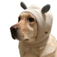 thumbnail image 1 of Shldybc Dog Ear Muffs Noise Protection, Winter Neck and Ear Warmer Hood for Pet, Cat Dogs Stress & Anxiety Relief Hood Warm Dog Knitted Hat, Dog Birthday Party Supplies, Dog Hats on Clearance, 1 of 2