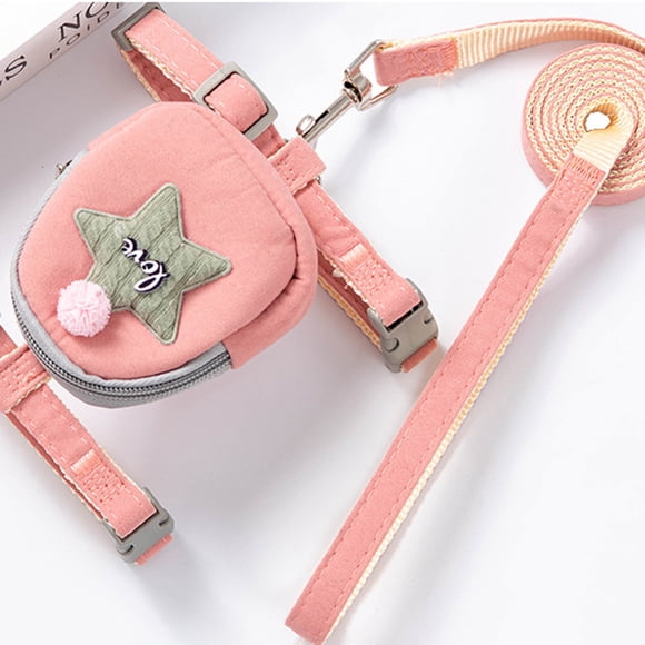Shldybc Dog Harness for Small Dogs, Adjustable No Pull Harness for Small Dogs Comfort Reflective Small Dog Harness and Leash Set, Puppy Dog Vest Harness for Small Medium Dogs with Traction Rope