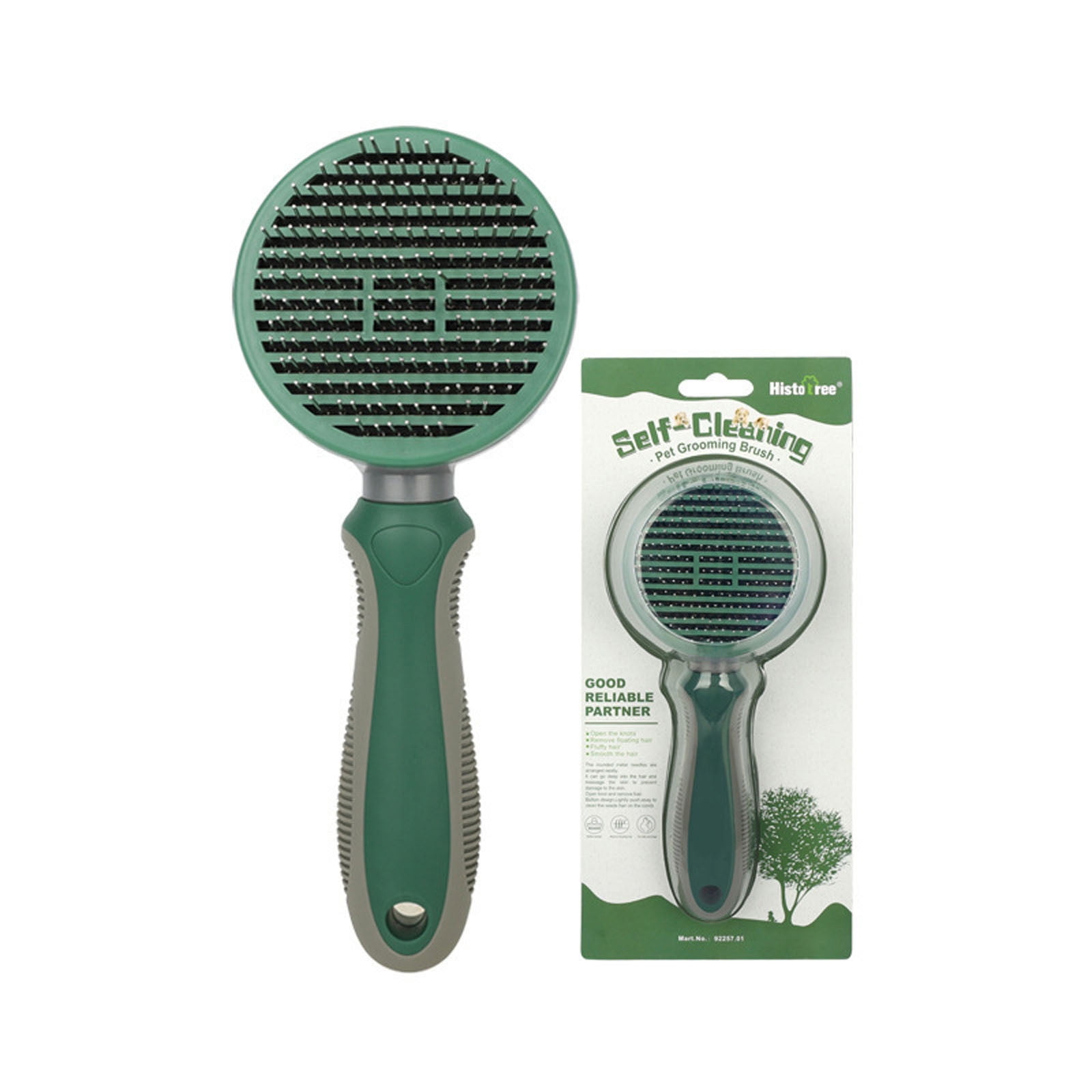 Shldybc Dog Or Cat Brush For Shedding and Grooming SelfCleaning Slicker Brush For Long and
