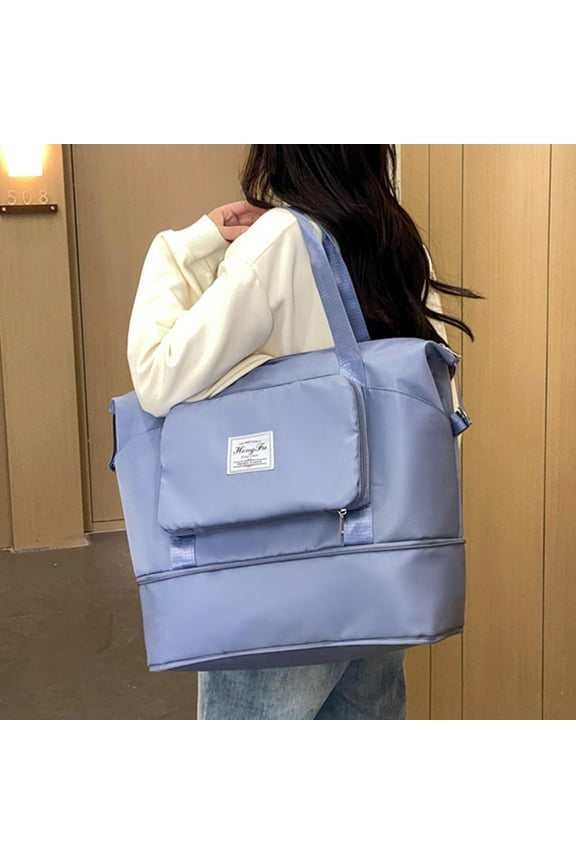 Expandable Gym Bags, Duffle Bags for Sports and Weekend Travel, Large Capacity Lightweight Overnight Bags for Men and Women, Travel Duffel Bags, Sports Tote Bag