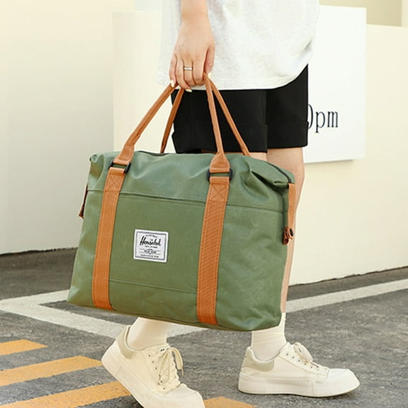 FAMTKT Expandable Gym Bags, Duffle Bags for Sports and Weekend Travel, Large Capacity Lightweight Overnight Bags for Men and Women, Travel Duffel Bags, Sports Tote Bag