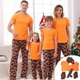 thumbnail image 1 of Shldybc Family Halloween Pjs Matching Sets 2-piece Halloween Pajamas Long Sleeve Sleepwear Jumpsuit Spiderweb Ghosts Pumpkin Skeleton Top and Pants Outfit Home wear Holiday PJS Set - Clearance, 1 of 5