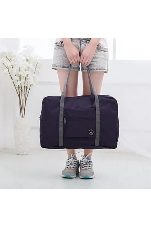 FAMTKT Foldable Travel Duffel Bag Tote Luggage Sport Duffle Week-Ender Overnight for Women and Girls