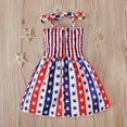 thumbnail image 1 of kladzum Girls' Fourth of July Dresses Casual Sleeveless Patriotic Clothing, Summer Savings Clearance, 1 of 7