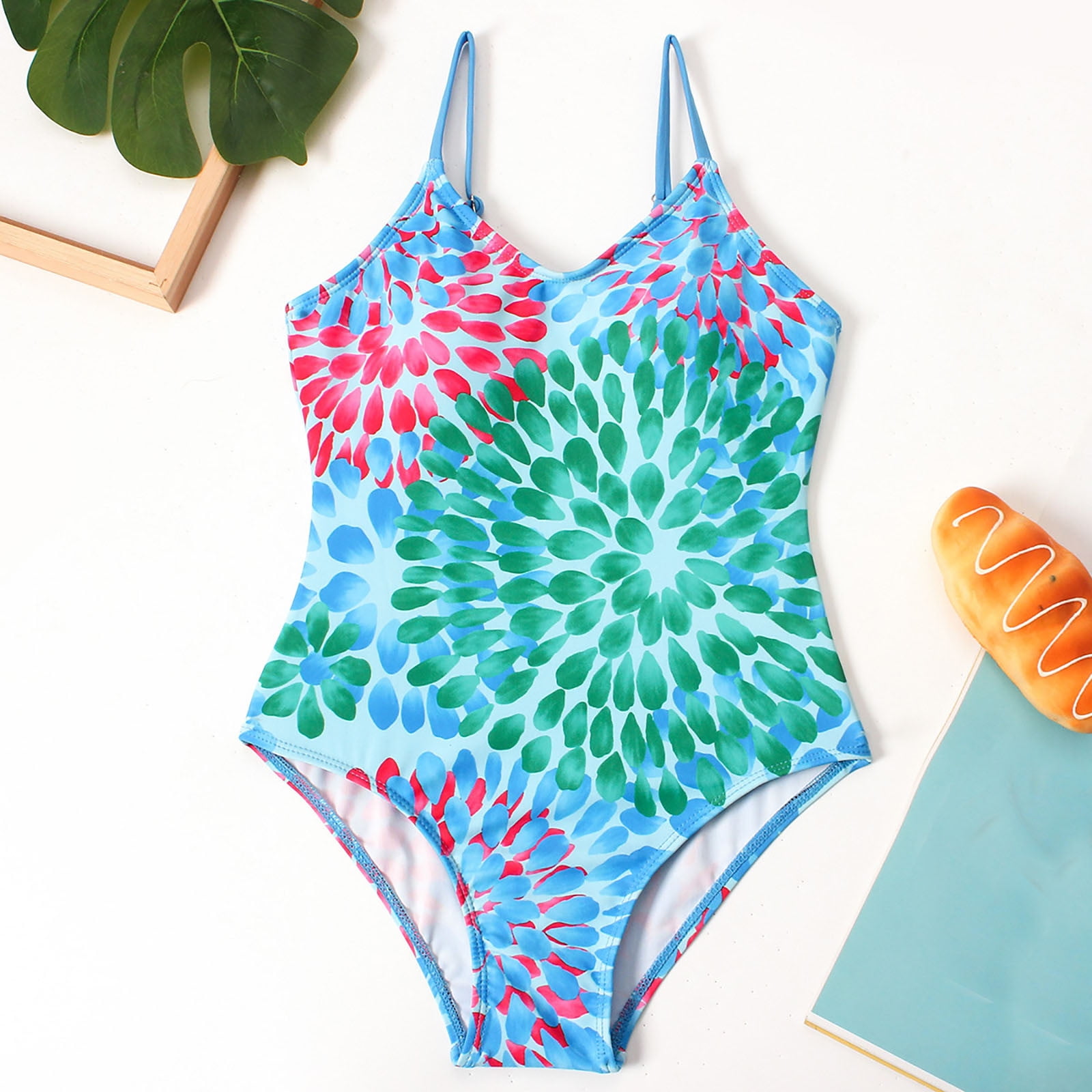 Shldybc Girls One-Piece Swimsuit Cute Swimwear Bathing Suits Summer ...