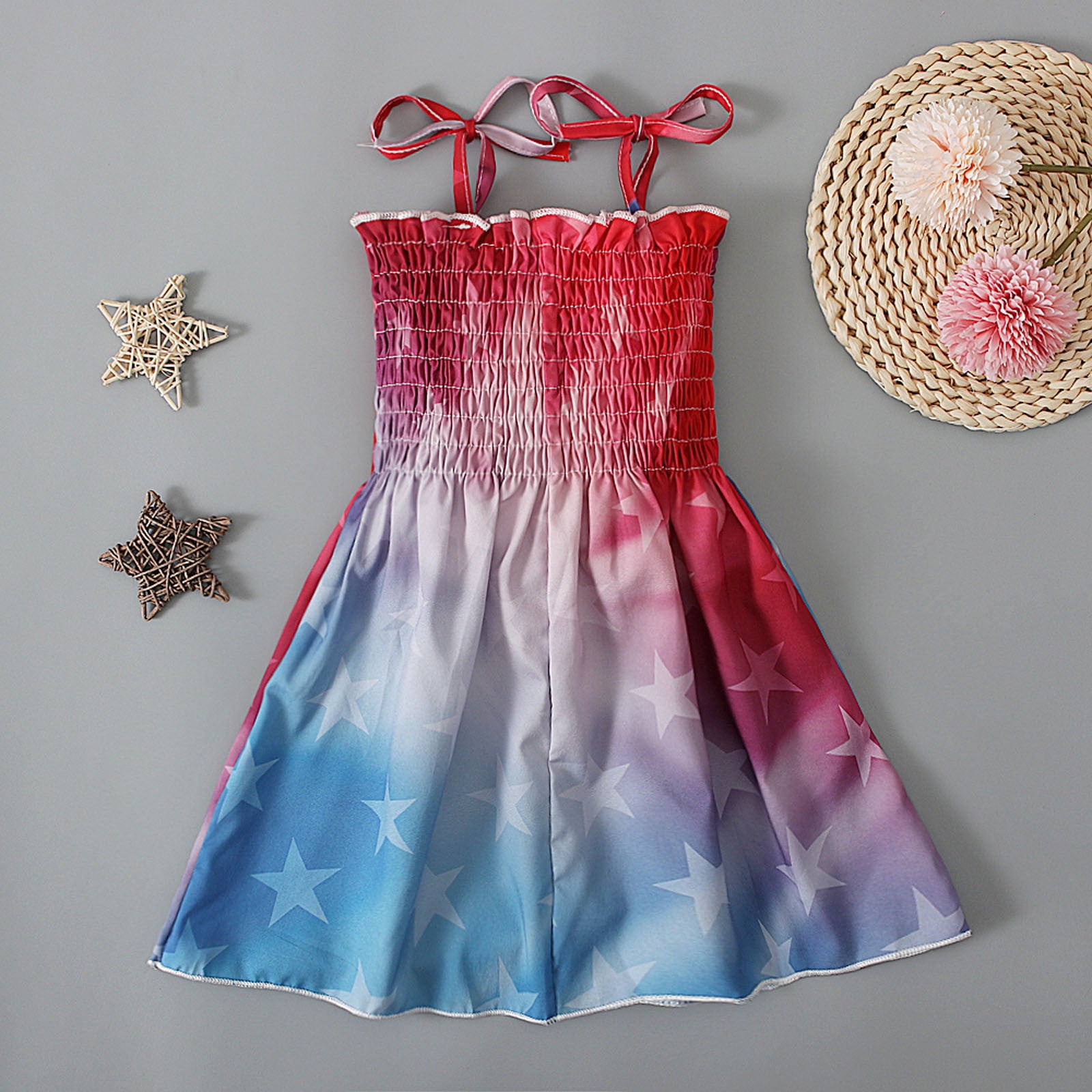 Patriotic Flag Dress by Cotton KIds