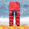 thumbnail image 1 of FAMTKT Kids Snow Ski Pants Hiking Boys Girls Outdoor Water Proof Windproof Solid Color Warm Snowboard Pants, Kids Snow Pants, 1 of 7