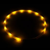 Shldybc Led Dog Collar, Usb Rechargeable Light Up Dog Collars, Diy Flashing Dog Necklaces for Dog Walking at Night
