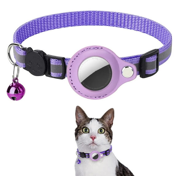 Shldybc Mascotas Collar For Adjustabl Pet Collar For AirTags Soft Nylon Mascotas Collars with Air-Tag Sleeve For Puppy Mascotas, Pet Products on Clearance