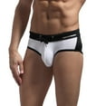 thumbnail image 1 of Shldybc Men's Swimsuit Brief, Men's New Summer Fashion Flat-Corner Beach Sports Swimming Trousers, Men's Athletic Swimwear Briefs, 1 of 6