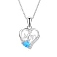 thumbnail image 1 of Shldybc Mothers Day Gifts, Love Letter Love Heart Pendant Necklace Gemstone Necklace, Birthday Gifts for Women, Summer Savings Clearance, 1 of 1