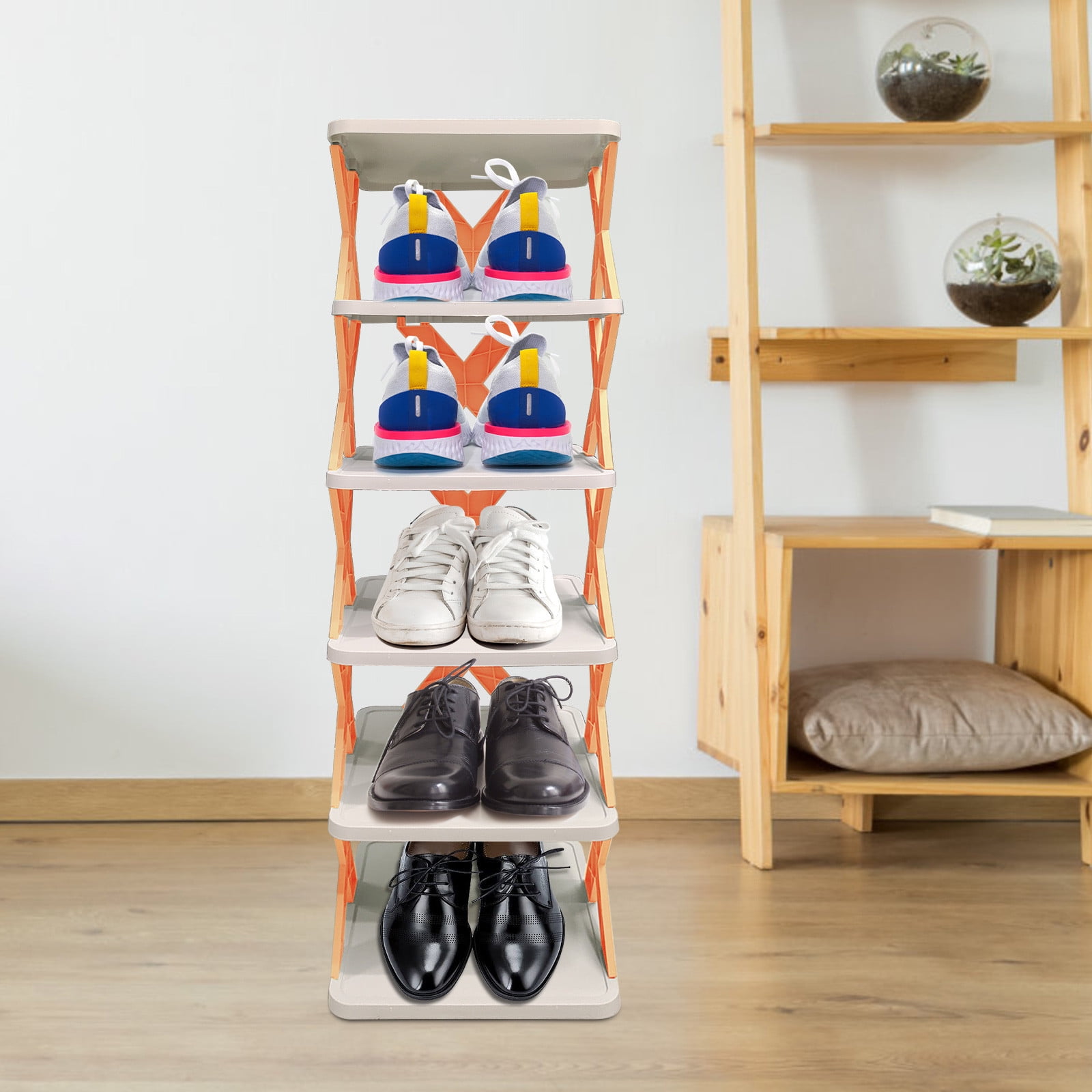 Shldybc Multi Layer Creative Shoe Rack Household Small Shoe Cabinet Economic Dormitory Door Shoe Rack Installation Free Folding Shoe Cabinet Clothing Wardrobe Storage Clearance Walmart