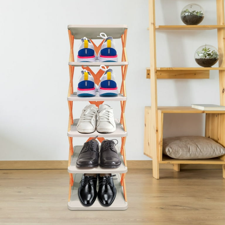 Shldybc Multi Layer Creative Shoe Rack Household Small Shoe Cabinet Economic Dormitory Door Shoe Rack Installation Free Folding Shoe Cabinet Clothing