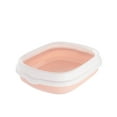 thumbnail image 1 of kladzum Open Litter Box, Prevent Sand Leakage, Good High Side Sifting Litter Box for Small Cats, Pet Semi Closed Detachable Proof Excrement Basin Litter Shove, 1 of 2